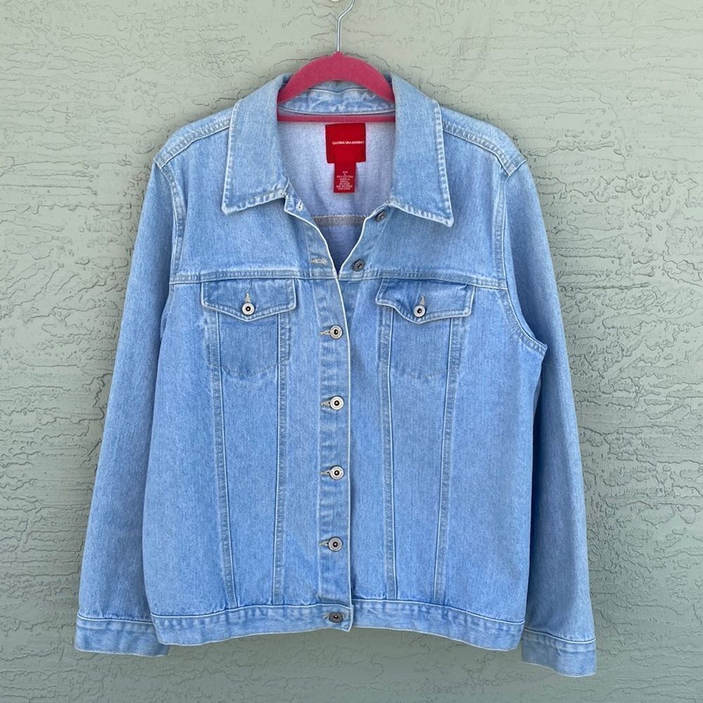 Gloria Vanderbilt Sz L Jean Jacket